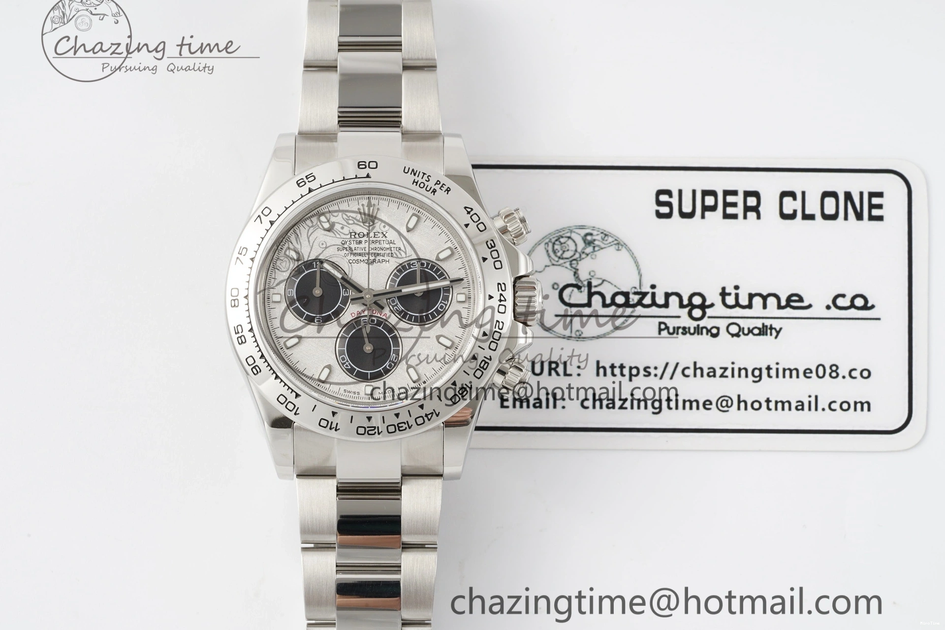 MiroTime 0212 Daytona 116509 Noob 1:1 Best Edition Meteorite Dial on SS Bracelet SA AllSeason 2014